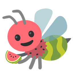 watermelon and honeybee