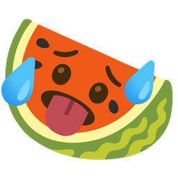 watermelon and hot face