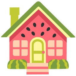 watermelon and house