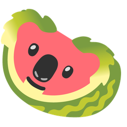 watermelon and koala