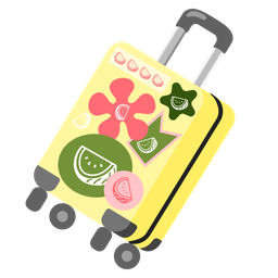 watermelon and luggage