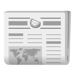 watermelon and newspaper