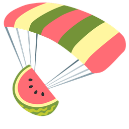 watermelon and parachute