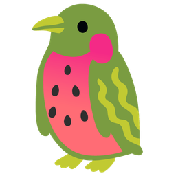 watermelon and penguin