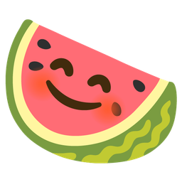 Watermelon and Smiling face with smiling eyes