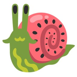 watermelon and snail
