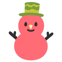 watermelon and snowman without snow