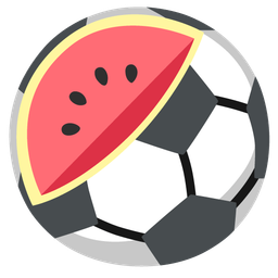 watermelon and soccer ball