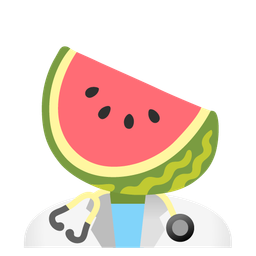 watermelon and stethoscope
