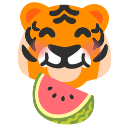 watermelon and tiger face