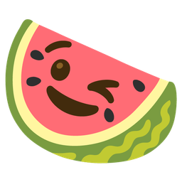 Watermelon and Winking face