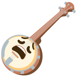 weary face and banjo