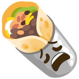 weary face and burrito