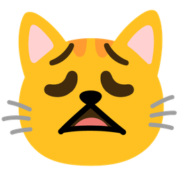 weary face and cat face