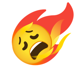 weary face and comet