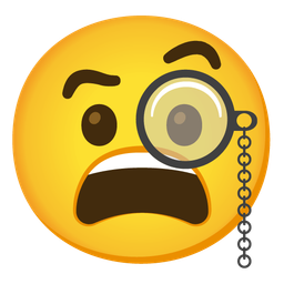 weary face and face with monocle