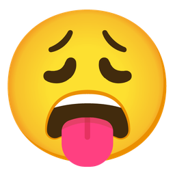 Weary face and Face with tongue