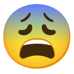 weary face and fearful face