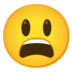 Weary face and Grinning face with big eyes