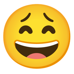 Weary face and Grinning face with smiling eyes