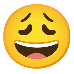 Weary face and Grinning face