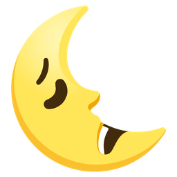 Weary face and Last quarter moon face