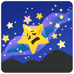 Weary face and Milky way