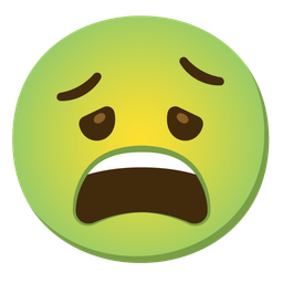 weary face and nauseated face