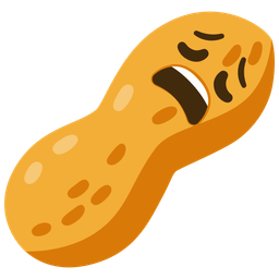 weary face and peanuts