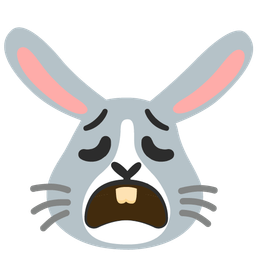 weary face and rabbit face