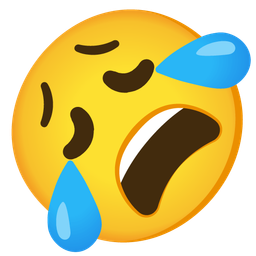 Weary face and Rolling on the floor laughing