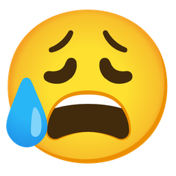 weary face and sad but relieved face