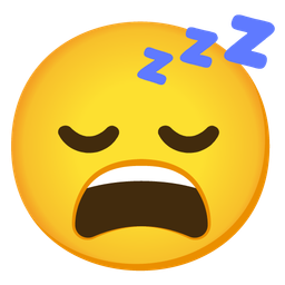 weary face and sleeping face