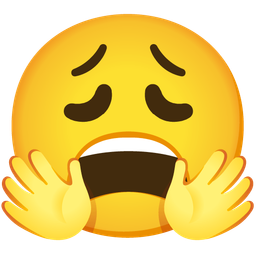 Weary face and Smiling face with open hands