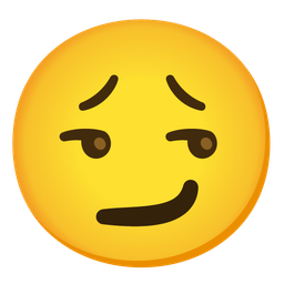 weary face and smirking face