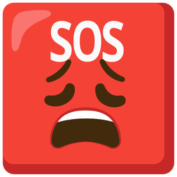 weary face and SOS button