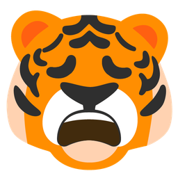 weary face and tiger face