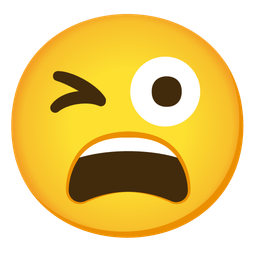 Weary face and Winking face with tongue