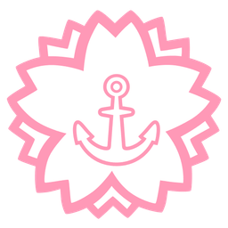 white flower and anchor
