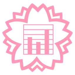 white flower and bar chart