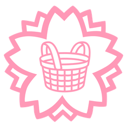 white flower and basket