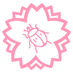 white flower and beetle