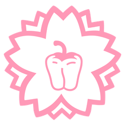 white flower and bell pepper