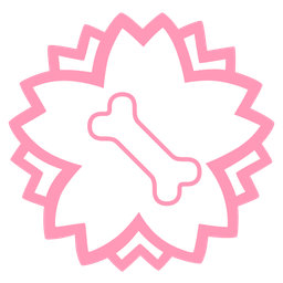 white flower and bone