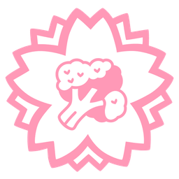 white flower and broccoli