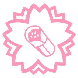 white flower and burrito