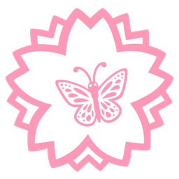 white flower and butterfly