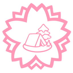 white flower and camping