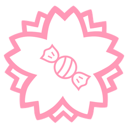 white flower and candy