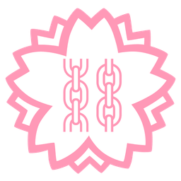 white flower and chains